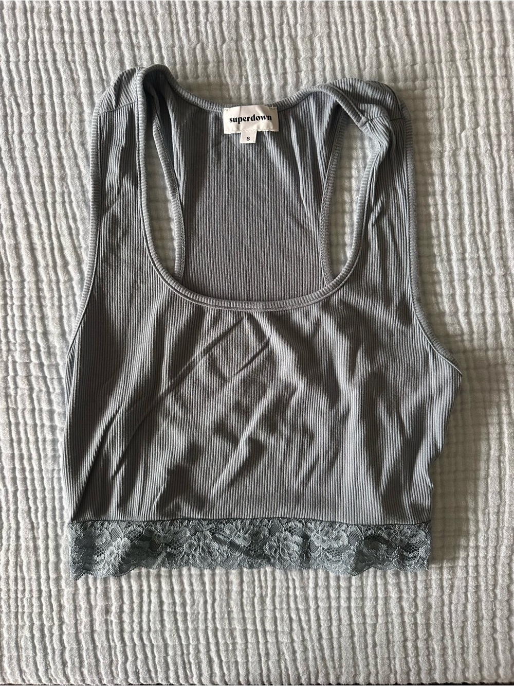 Superdown cropped tank